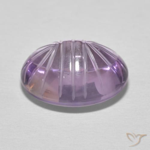 Améthyste Violet Iris naturelle ovale, 8.79 ct, Transparent