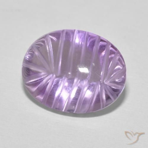 Améthyste Violet Iris naturelle ovale, 8.02 ct, Transparent