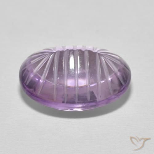 Améthyste Violet Iris naturelle ovale, 8.02 ct, Transparent
