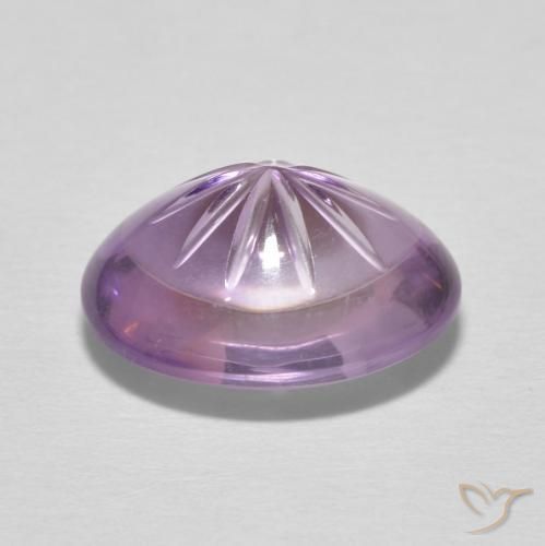 Améthyste Orchidée naturelle ovale, 6.31 ct, Transparent