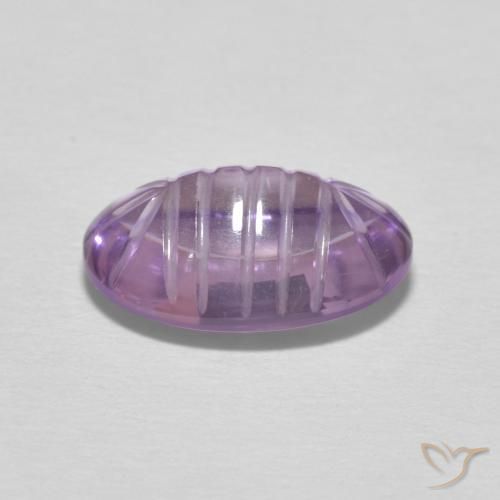 Améthyste Violet violacé naturelle ovale, 3.59 ct, Transparent