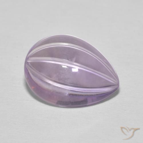 Améthyste Violet Rosâtre naturelle En forme de poire, 4.82 ct, Transparent
