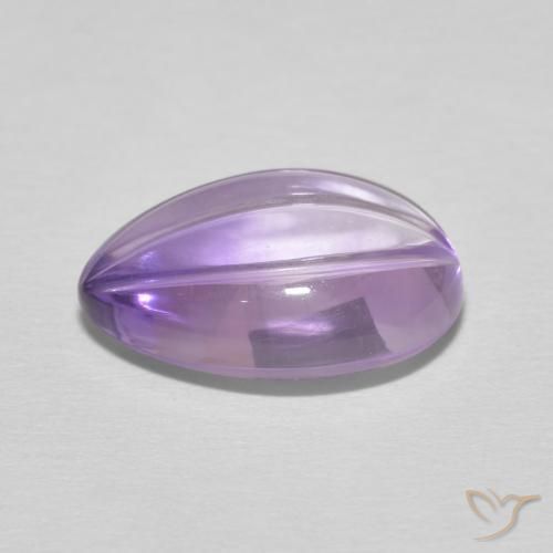 Améthyste Violet Iris naturelle En forme de poire, 5.09 ct, Transparent