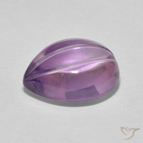 Améthyste Violet Sangria naturelle En forme de poire, 6.08 ct, Transparent