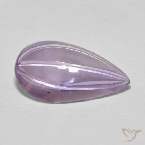 Améthyste Violet Iris naturelle En forme de poire, 6.14 ct, Transparent