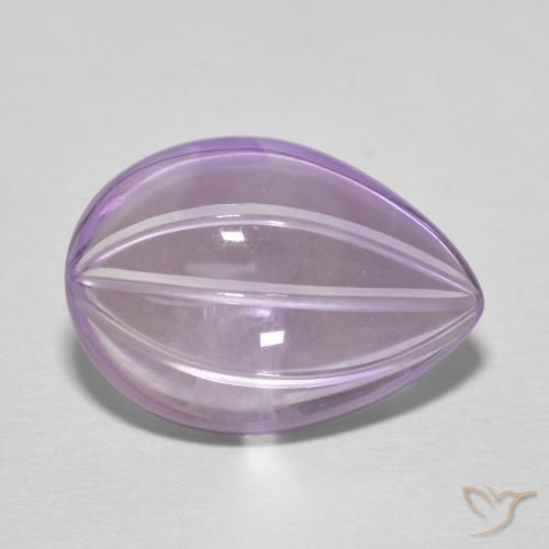 6.65ct Naturel Violet violacé Améthyste, En forme de poire, Transparent