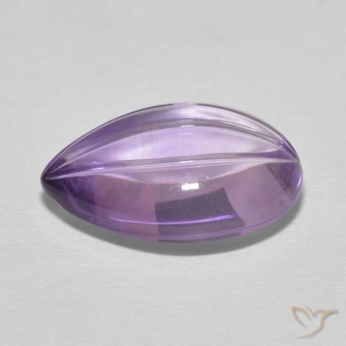 Améthyste Violet violacé naturelle En forme de poire, 6.65 ct, Transparent