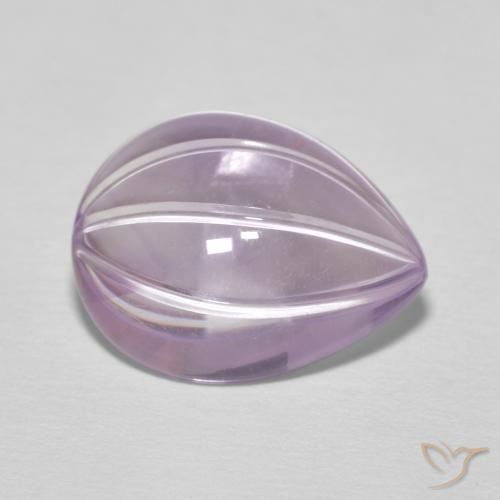 6.20ct Naturel Magenta léger Améthyste, En forme de poire, Transparent