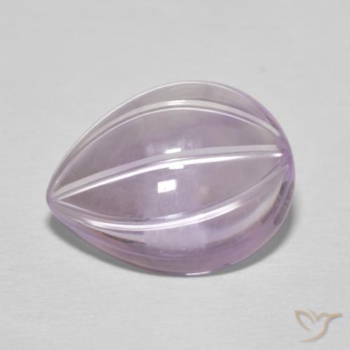Améthyste Magenta léger naturelle En forme de poire, 6.20 ct, Transparent