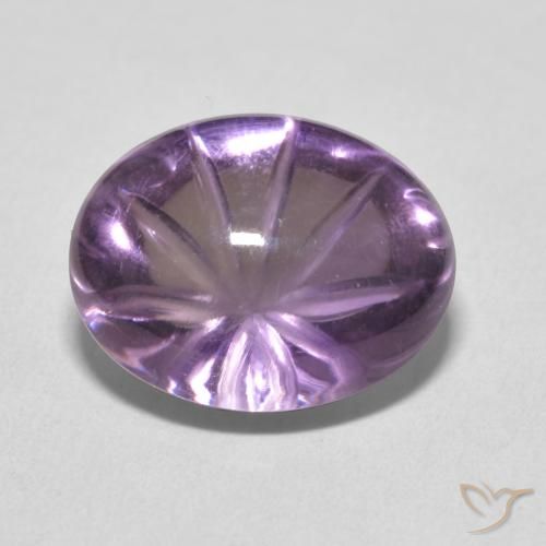 10.21ct Naturel Medium Light Purplish-Violet Améthyste, ovale, Transparent