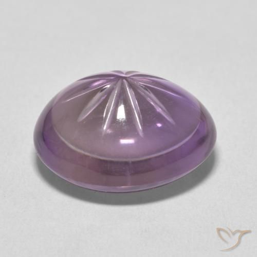 Améthyste Medium Light Purplish-Violet naturelle ovale, 10.21 ct, Transparent