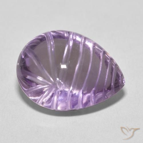 Améthyste Violet moyen naturelle En forme de poire, 10.80 ct, Transparent