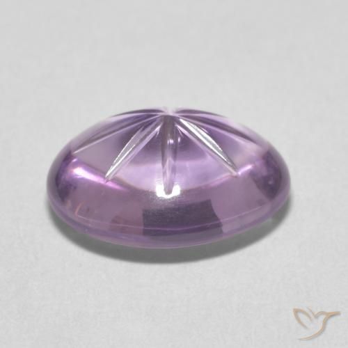 Améthyste Violet foncé naturelle ovale, 3.60 ct, Transparent