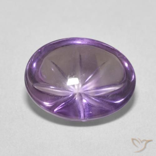 Améthyste Violet foncé naturelle ovale, 3.60 ct, Transparent
