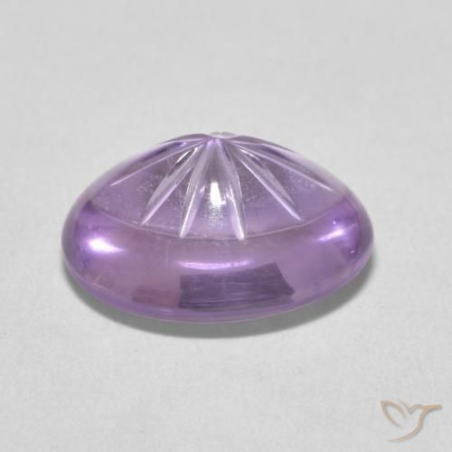 Améthyste Medium Light Purplish-Violet naturelle ovale, 5.74 ct, Transparent