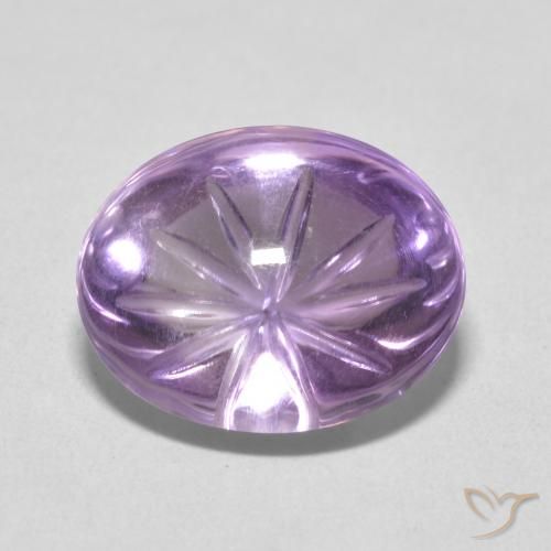 8.86ct Naturel Medium Light Purplish-Violet Améthyste, ovale, Transparent