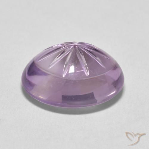 Améthyste Medium Light Purplish-Violet naturelle ovale, 8.86 ct, Transparent