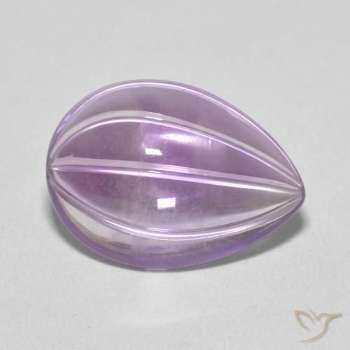 Améthyste Violet Rosâtre naturelle En forme de poire, 6.20 ct, Transparent