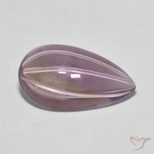 5.33ct Naturel Violet clair Améthyste, En forme de poire, Transparent