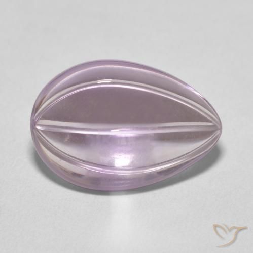 Améthyste Violet très clair naturelle En forme de poire, 7.38 ct, Transparent