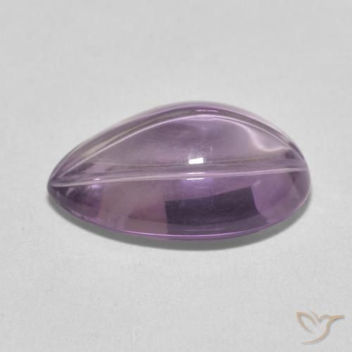 Améthyste Violet très clair naturelle En forme de poire, 7.38 ct, Transparent