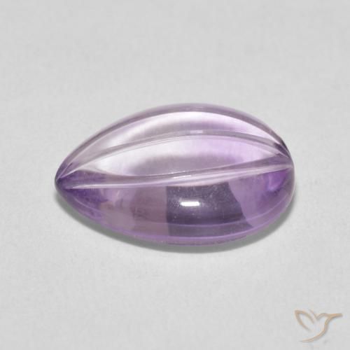 Améthyste Violet rose léger naturelle En forme de poire, 4.16 ct, Transparent