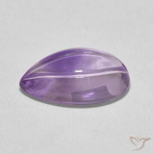 Améthyste Violet rose léger naturelle En forme de poire, 4.87 ct, Transparent