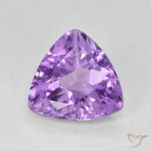 2.85ct Naturel Violet foncé Améthyste, Trillion, VVS-VS