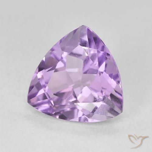 Améthyste Violet Iris naturelle Trillion, 2.87 ct, VVS-VS