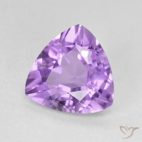 Améthyste Violet Iris naturelle Trillion, 2.62 ct, VVS-VS