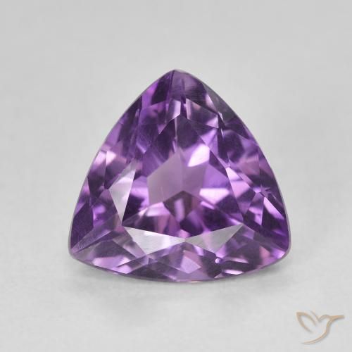 2.72ct Naturel Medium Light Purplish-Violet Améthyste, Trillion, VS