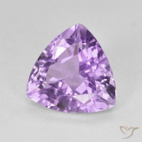 Améthyste Violet moyen naturelle Trillion, 2.88 ct, VS