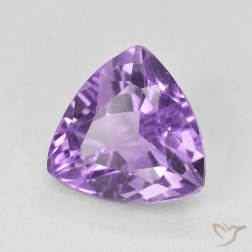 Améthyste Violet moyen naturelle Trillion, 2.93 ct, VS