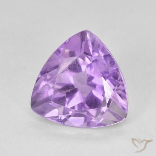 Améthyste Violet moyen naturelle Trillion, 3.13 ct, VS