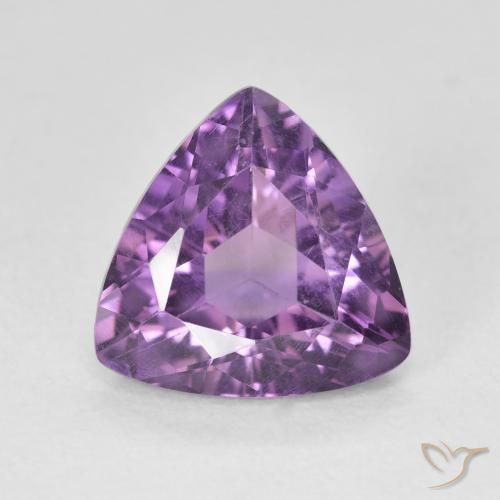 2.89ct Naturel Violet moyen Améthyste, Trillion, VS