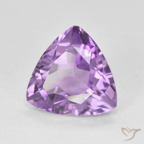 Améthyste Violet violacé naturelle Trillion, 2.94 ct, VS