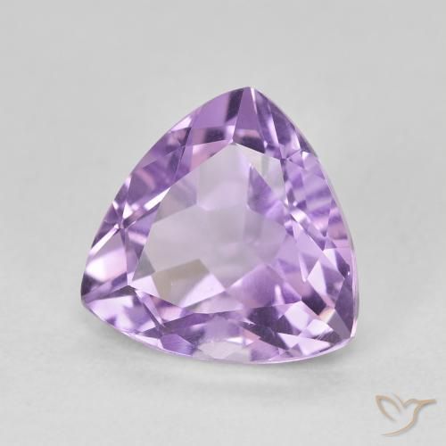 Améthyste Violet moyen naturelle Trillion, 2.98 ct, VS