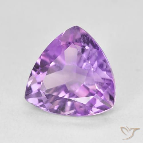 Améthyste Violet moyen naturelle Trillion, 3.06 ct, VS