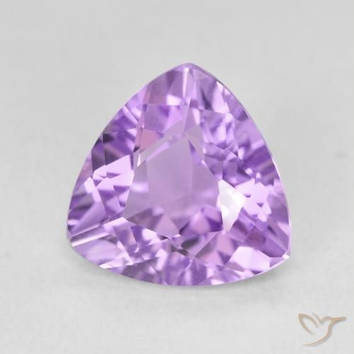 Améthyste Violet moyen naturelle Trillion, 2.82 ct, VS