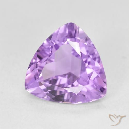 Améthyste Violet Rosâtre naturelle Trillion, 2.89 ct, VS
