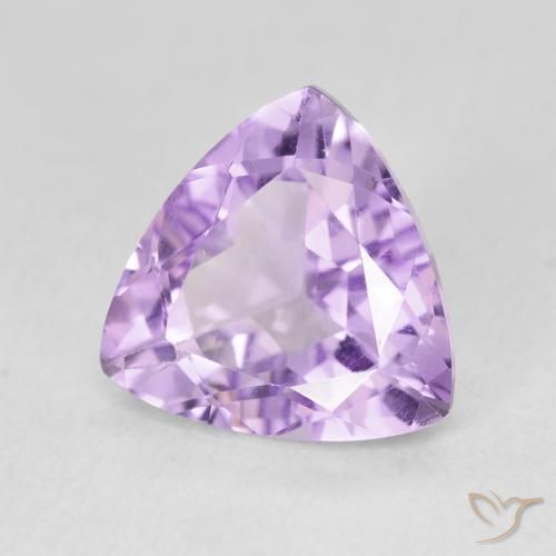 Améthyste Violet Rosâtre naturelle Trillion, 3.03 ct, VS
