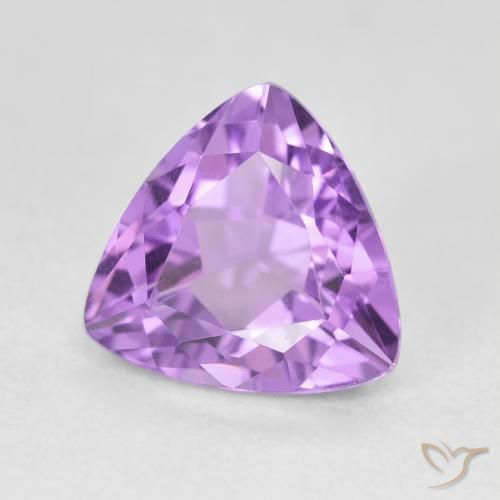 Améthyste Violet Rosâtre naturelle Trillion, 3.06 ct, VVS