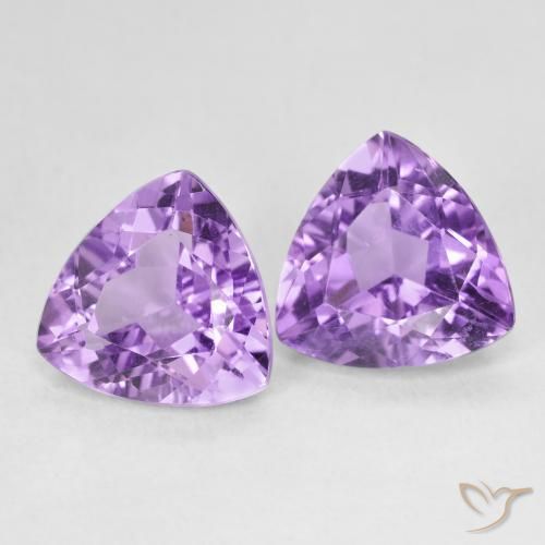 Shop natural 5.84ct Violet moyen Améthyste gems, Trillion, from Brésil at GemSelect. In stock, global shipping!