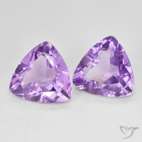 Shop natural 5.51ct Violet moyen Améthyste gems, Trillion, from Brésil at GemSelect. In stock, global shipping!