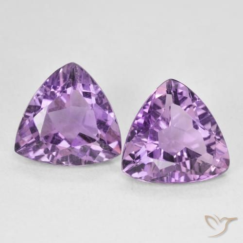5.56ctw Naturel Violet Rosâtre Améthyste, Trillion, VS