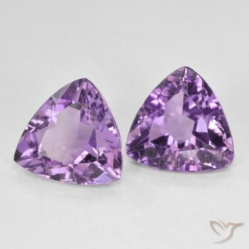 Shop natural 5.56ct Violet Rosâtre Améthyste gems, Trillion, from Brésil at GemSelect. In stock, global shipping!