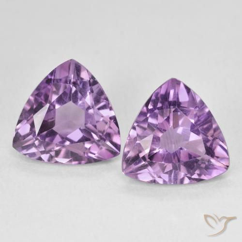 5.72ctw Naturel Light-Medium Violet Améthyste, Trillion, VS
