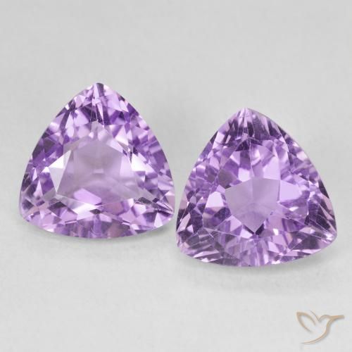 5.63ctw Naturel Violet iris profond Améthyste, Trillion, VS