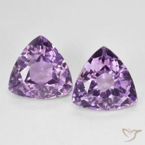 5.83ctw Naturel Violet moyen Améthyste, Trillion, VS