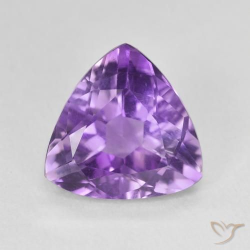 2.73ct Naturel Violet foncé Améthyste, Trillion, VVS-VS